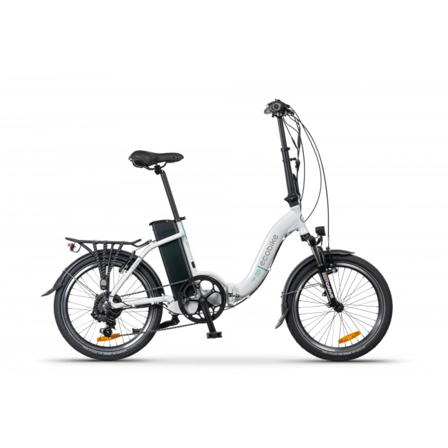 rower elektryczny składany ecobike even white